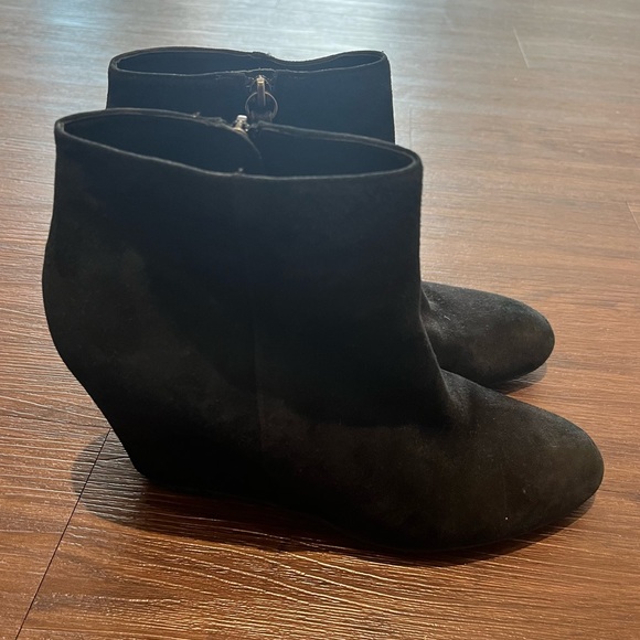 Via Spiga Harrison Suede Wedge Booties - Picture 2 of 7
